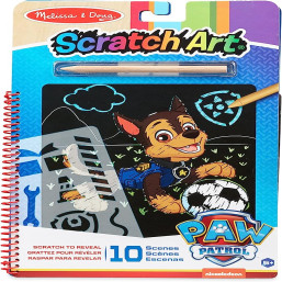 Melissa and Doug Paw Patrol Scratch Art Pad - Chase